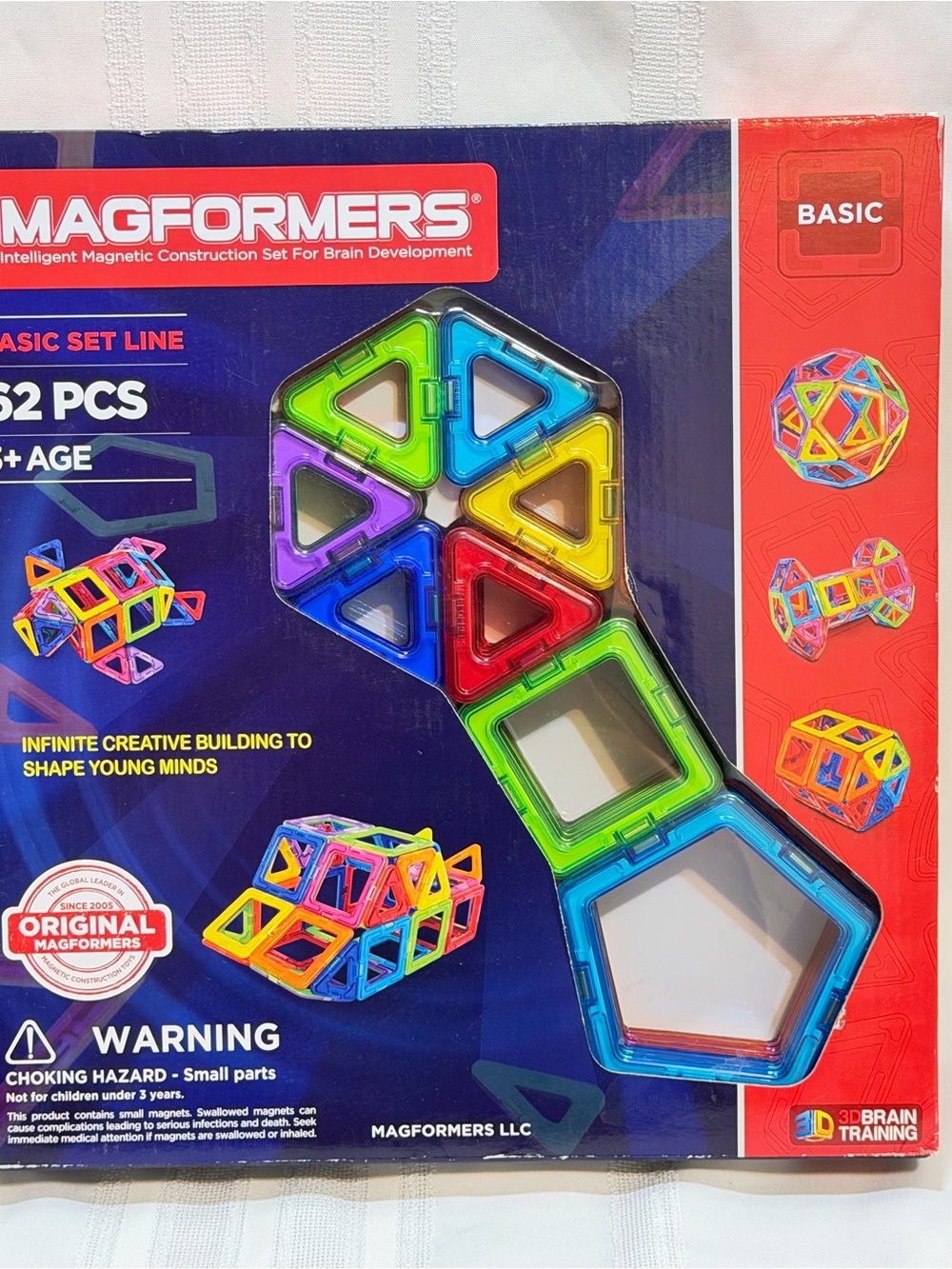 Magformers 63070 Intelligent Magnetic Construction Building Set - 62 Piece